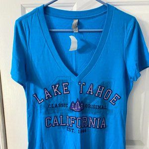 Blue Lake Tahoe Tee Shirt - L/NWT